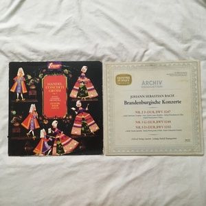 Vinyl Records:Handel(Chamber Music) & Johann Sebastian Bach Brandenburg